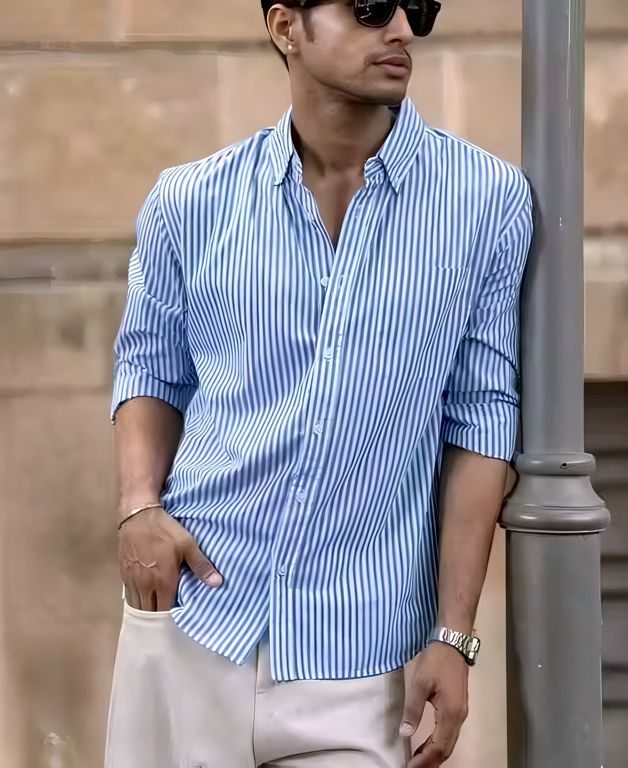 MEN COTTON BLEND PRINTED SHIRT | REGULAR FIT FULL SLEEVE CASUAL & OFFICE WEAR SHIRT FOR MEN | GREEN STYLIST PARTY WEAR SHIRT