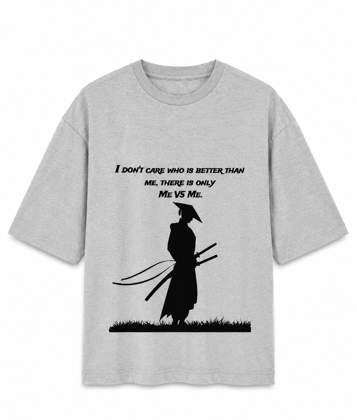 SAMURAI GRAPHIC PRINTED Unisex Oversized Standard T-Shirt